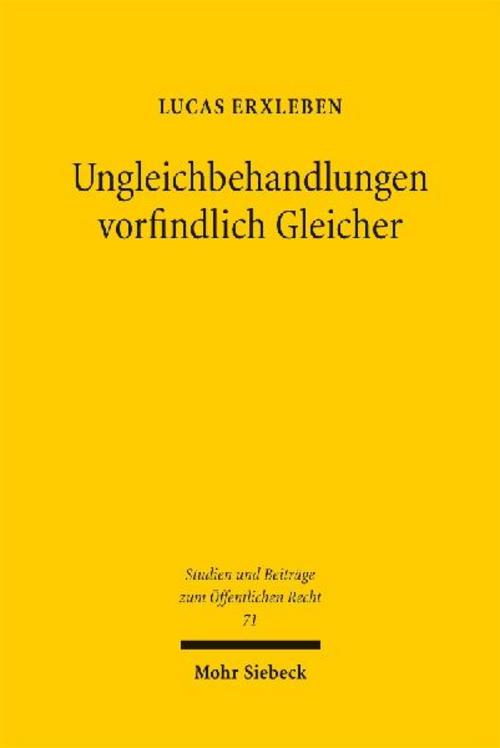 Ungleichbehandlungen vorfindlich Gleicher