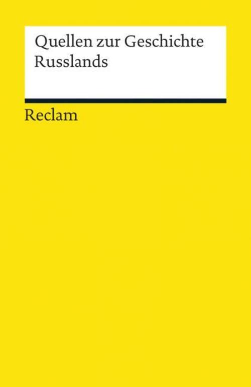 Buchcover: Quellen zur Geschichte Russlands