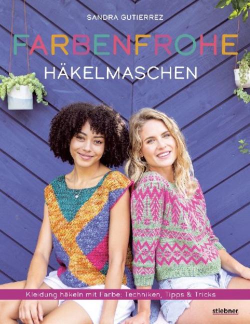 Buchcover: Farbenfrohe Häkelmaschen