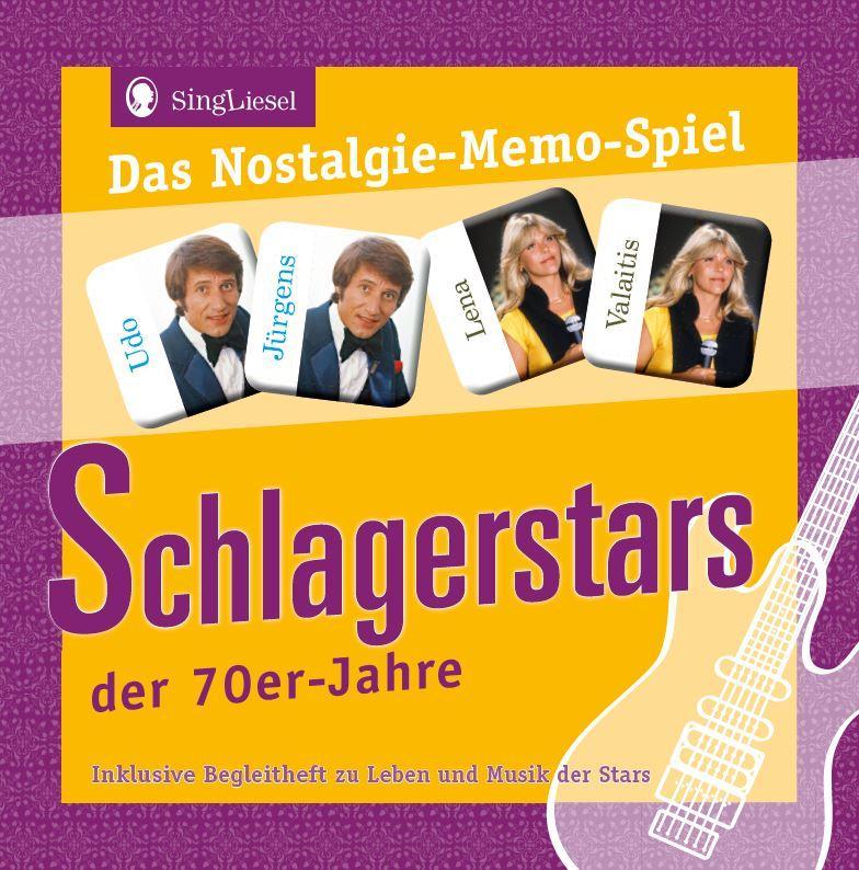 Das Nostalgie-Memo-Spiel 'Schlagerstars der 70er-Jahre'