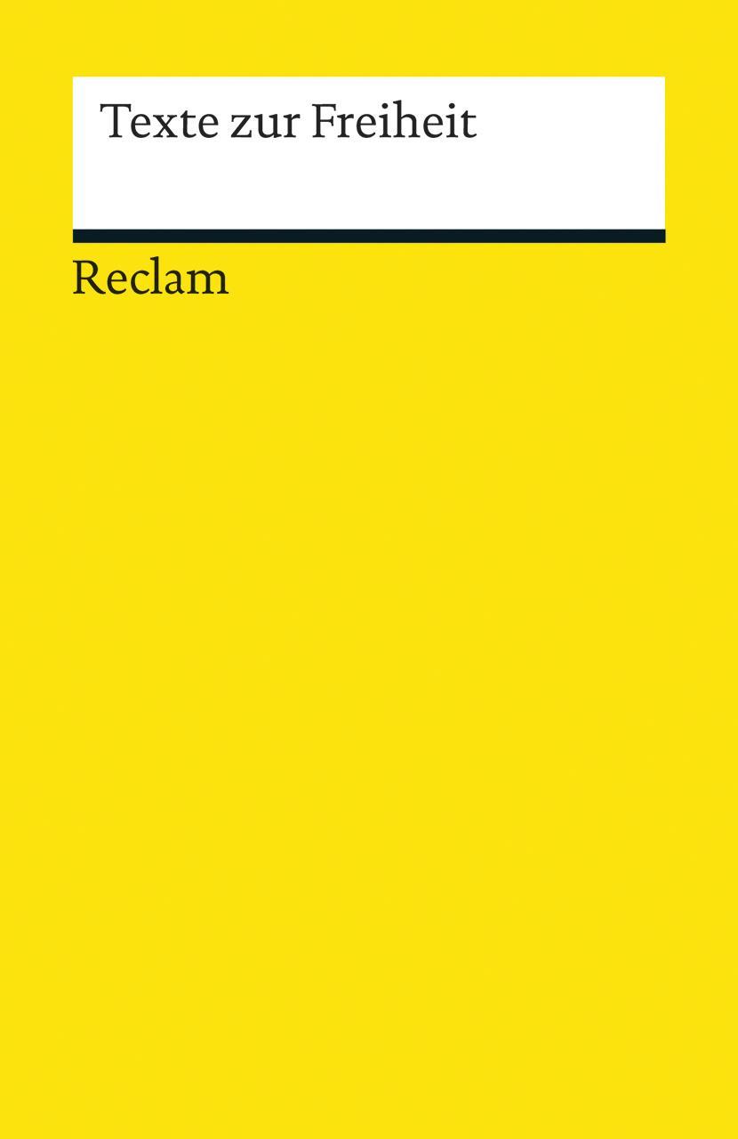 Buchcover: Texte zur Freiheit