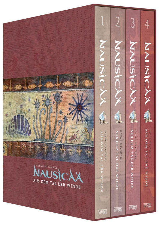 Nausicaä aus dem Tal der Winde, Doppelband-Edition Bände 1-4 im Schuber: Epische Umwelt-Saga vom Studio-Ghibli-Gründer in vier Bänden im Schuber.