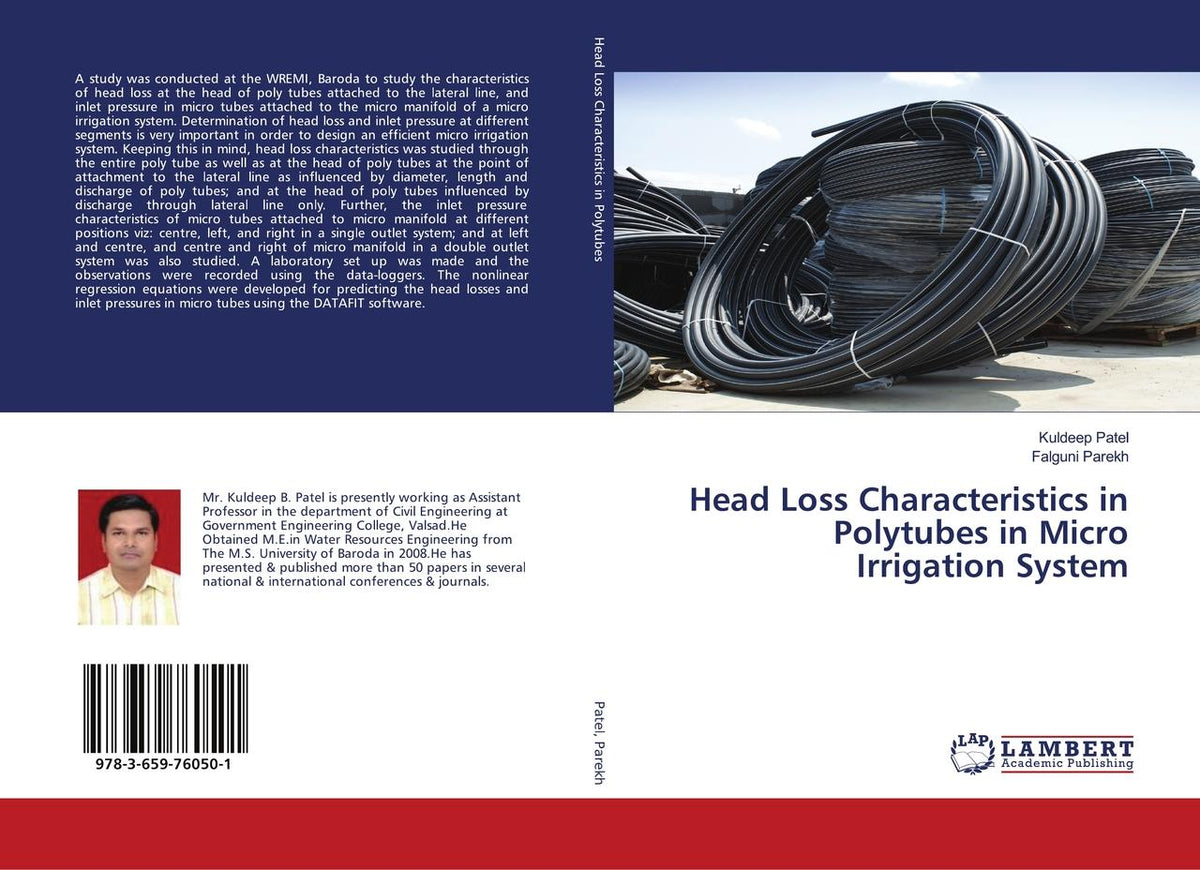 Buchcover: Head Loss Characteristics in Polytubes in Micro Irrigation System