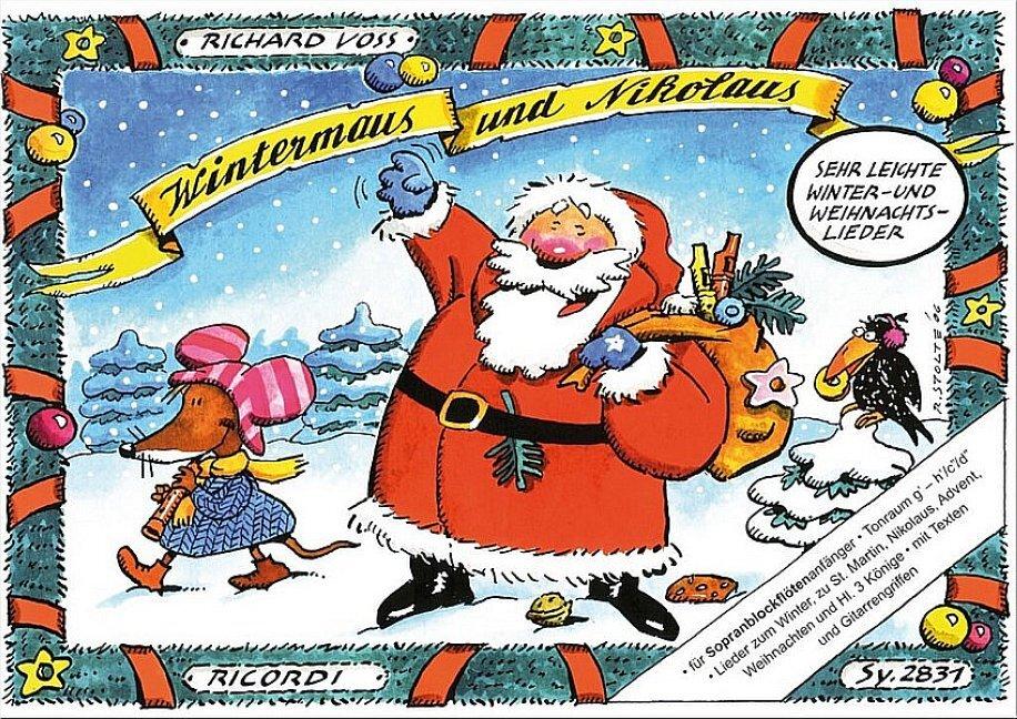 Wintermaus und Nikolaus, für Sopranblockflöte