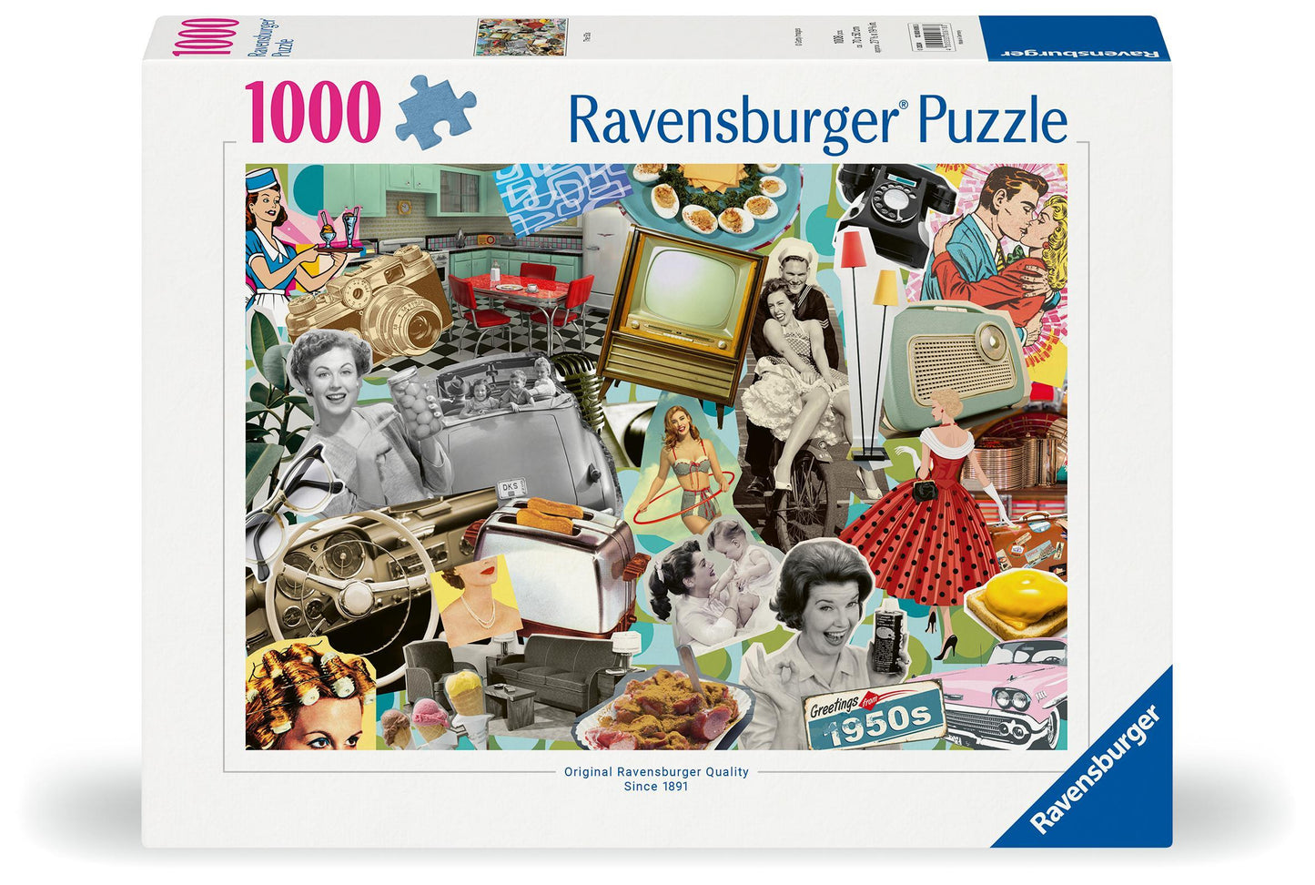 Erwachsenenpuzzle 1000 Teile - Die 50er Jahre