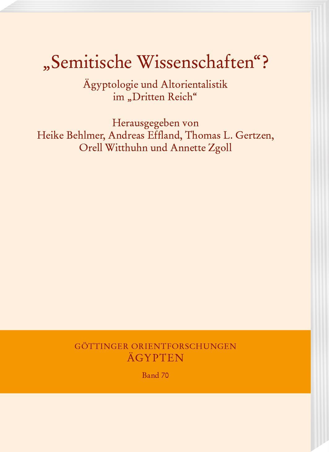 \"Semitische Wissenschaften\"?