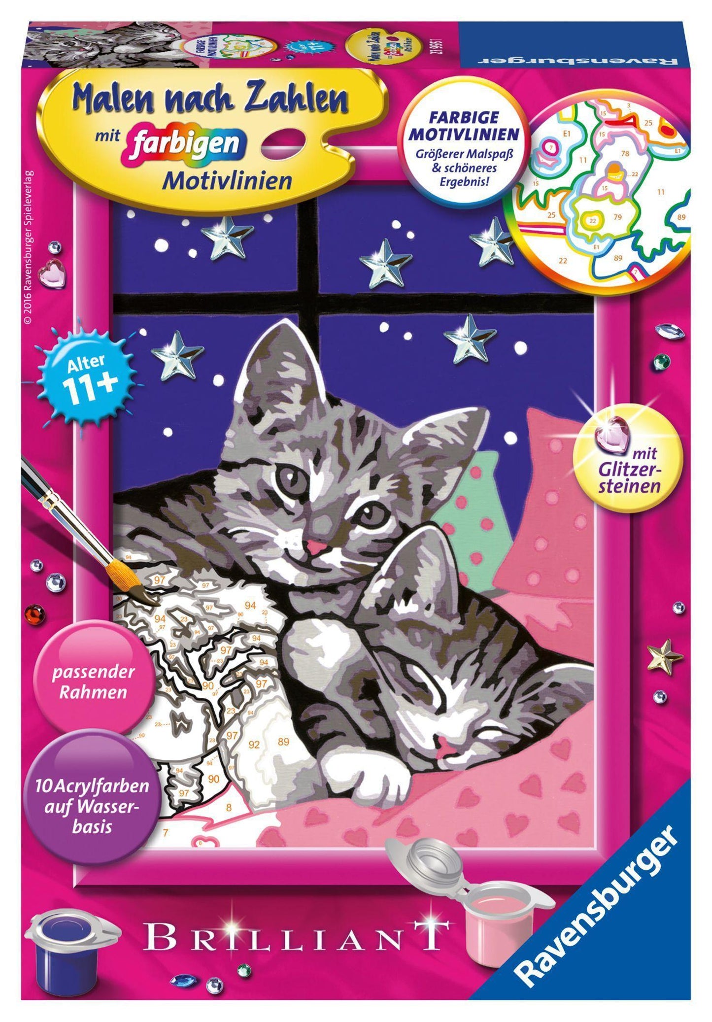 Malen nach Zahlen CreArt - Schlafende Katzen