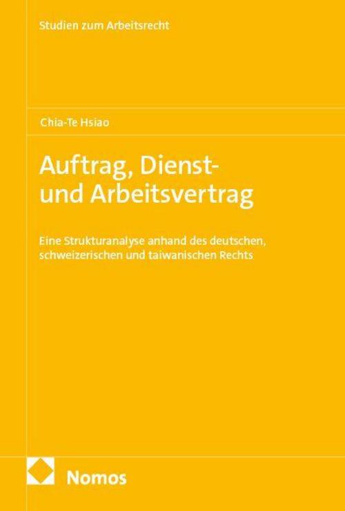 Auftrag, Dienst- und Arbeitsvertrag