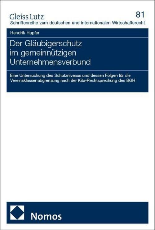 Der Gläubigerschutz im gemeinnützigen Unternehmensverbund