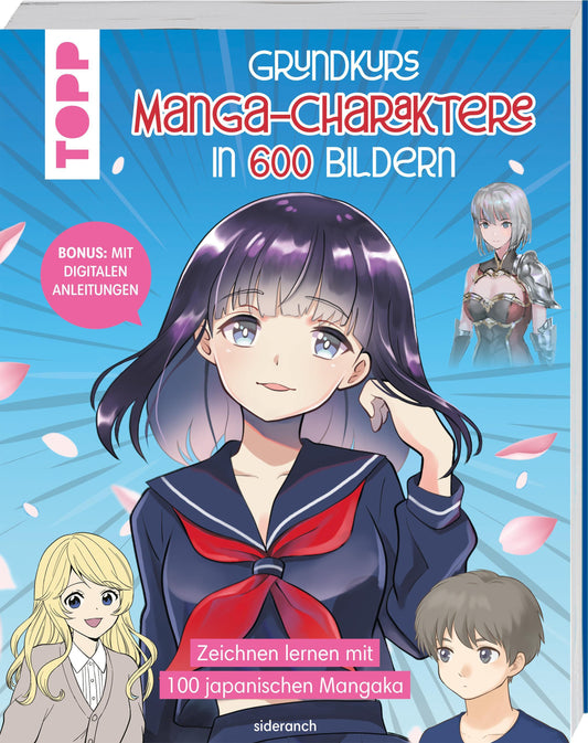 Buchcover: Grundkurs Manga-Charaktere in 600 Bildern