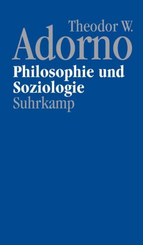 Buchcover: Philosophie und Soziologie (1960)