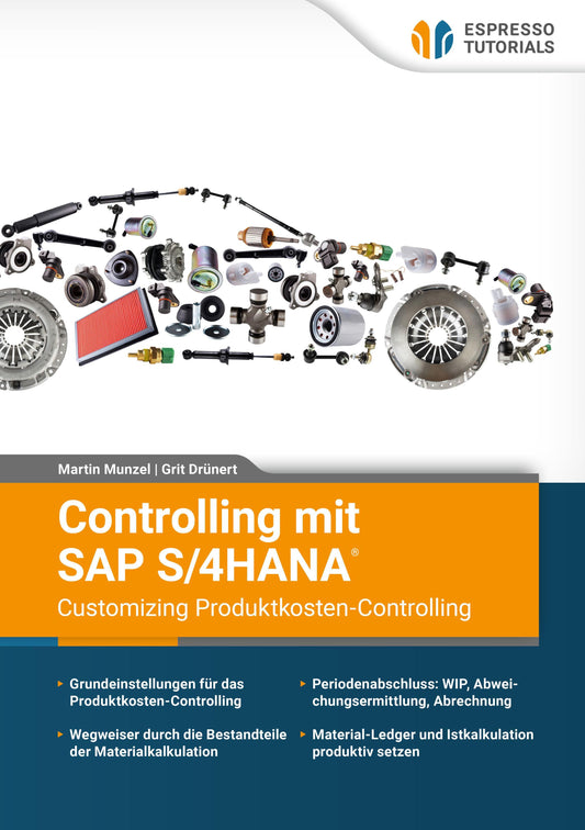 Buchcover: Controlling mit SAP S/4HANA® - Customizing Produktkosten-Controlling