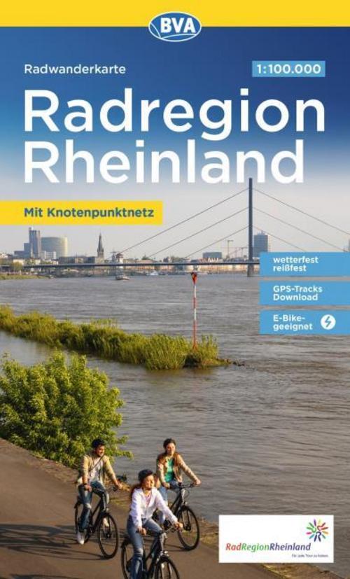 BVA Radwanderkarte Die schönsten Radtouren in der RadRegion Rheinland 1:100.000, reiß- und