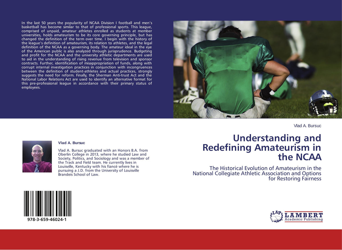 Buchcover: Understanding and Redefining Amateurism in the NCAA