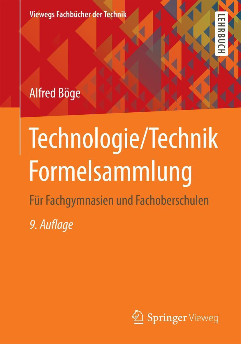 Buchcover: Technologie/Technik Formelsammlung