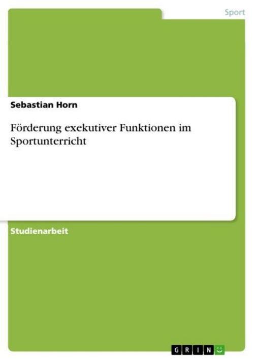 Buchcover: Förderung exekutiver Funktionen im Sportunterricht