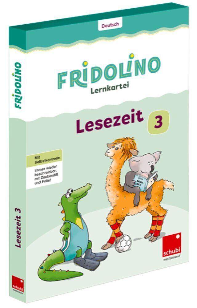 Fridolino-Lernkartei. Lesezeit 3 Übungskarten für das 3. Schuljahr