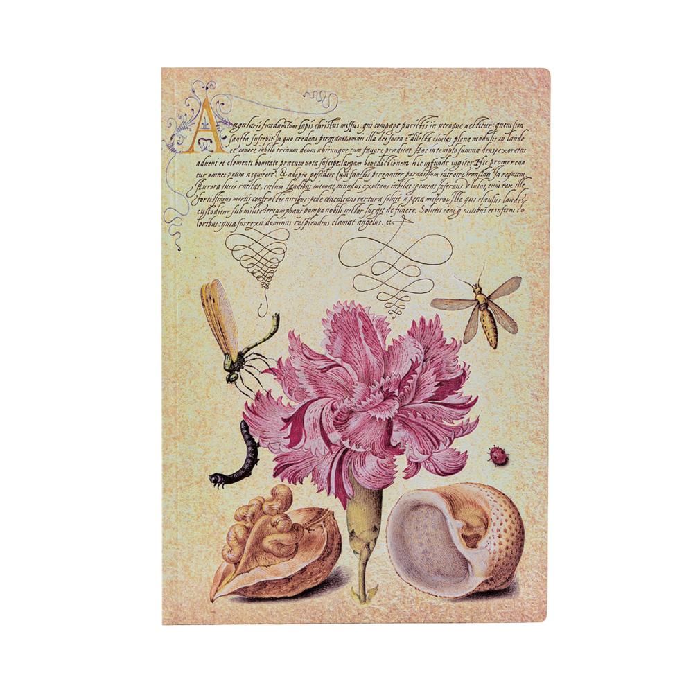 Notizbuch Rosa Nelke Midi Liniert