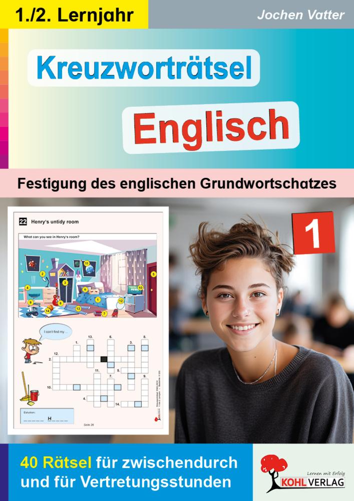 Kreuzworträtsel Englisch - 1.-2. Lernjahr
