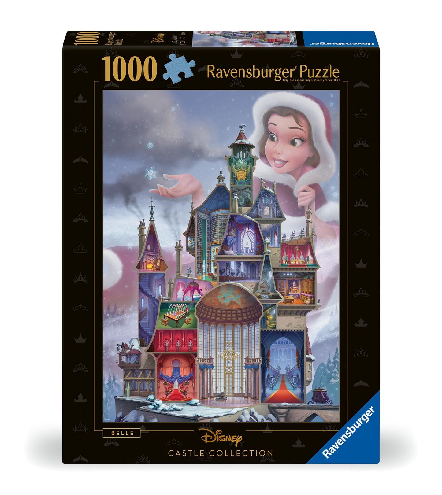 Erwachsenenpuzzle 1000 Teile - Disney Prinzessinnen - Disney Castles: Belle