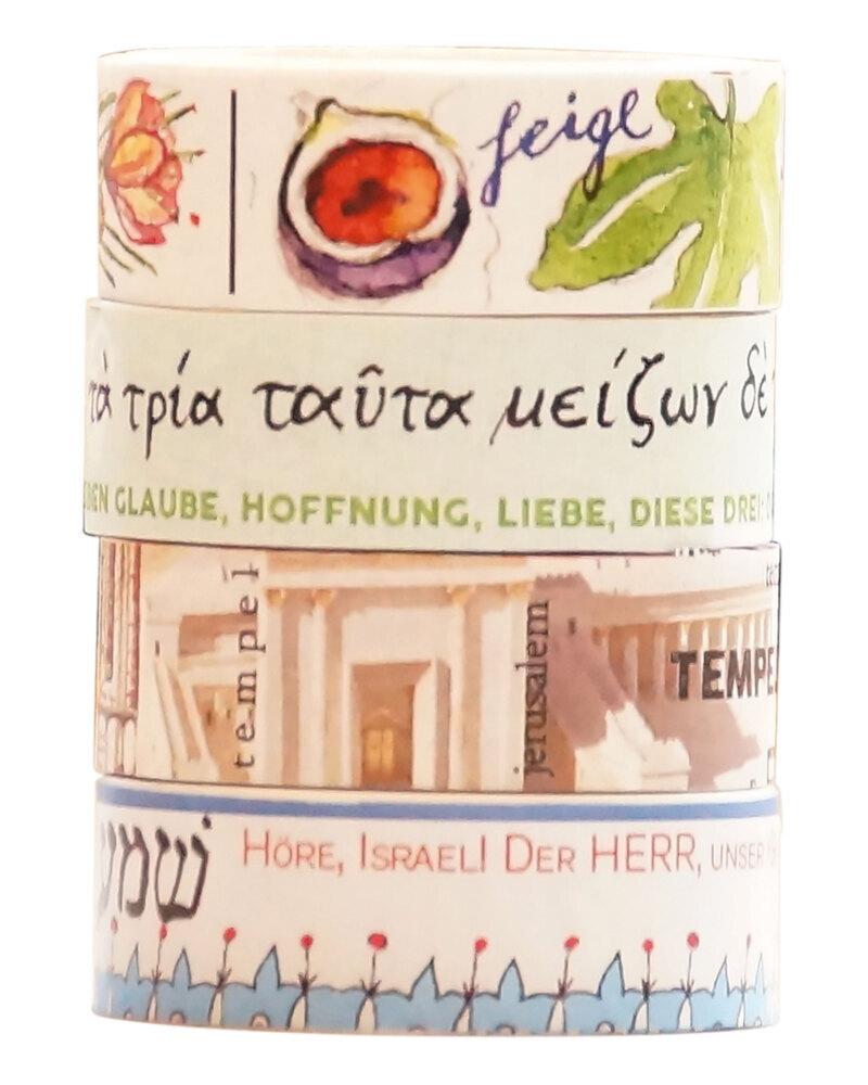 Buchcover: Washi Tapes Set Bibel, 4 Rollen