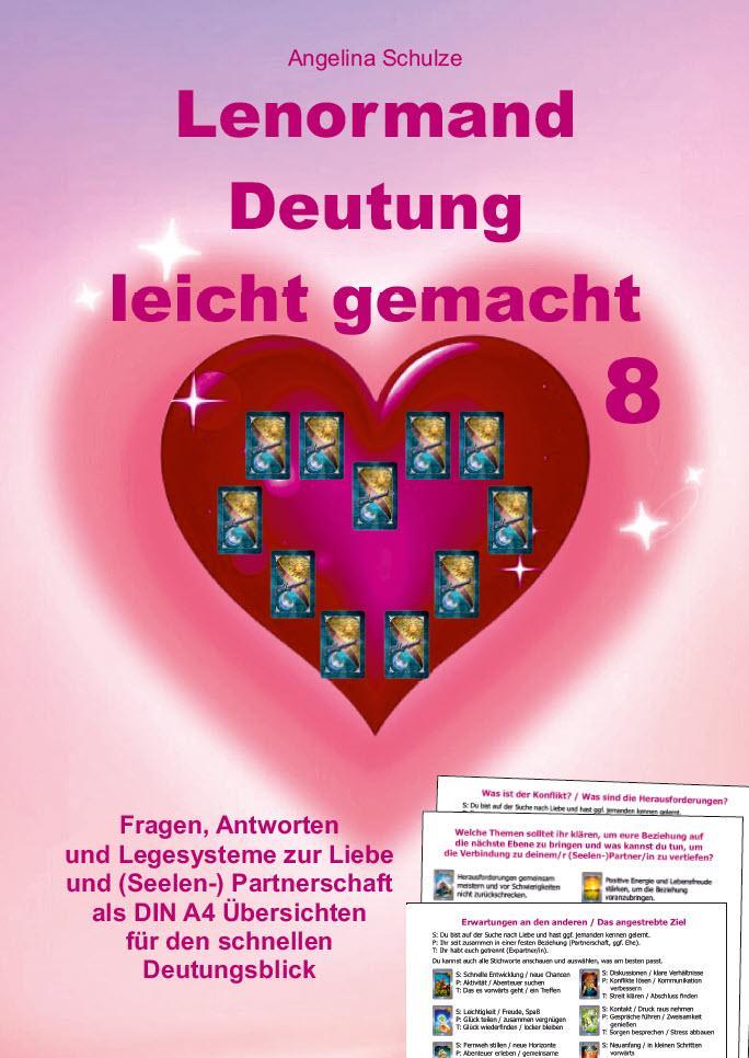 Buchcover: Lenormand Deutung leicht gemacht 8