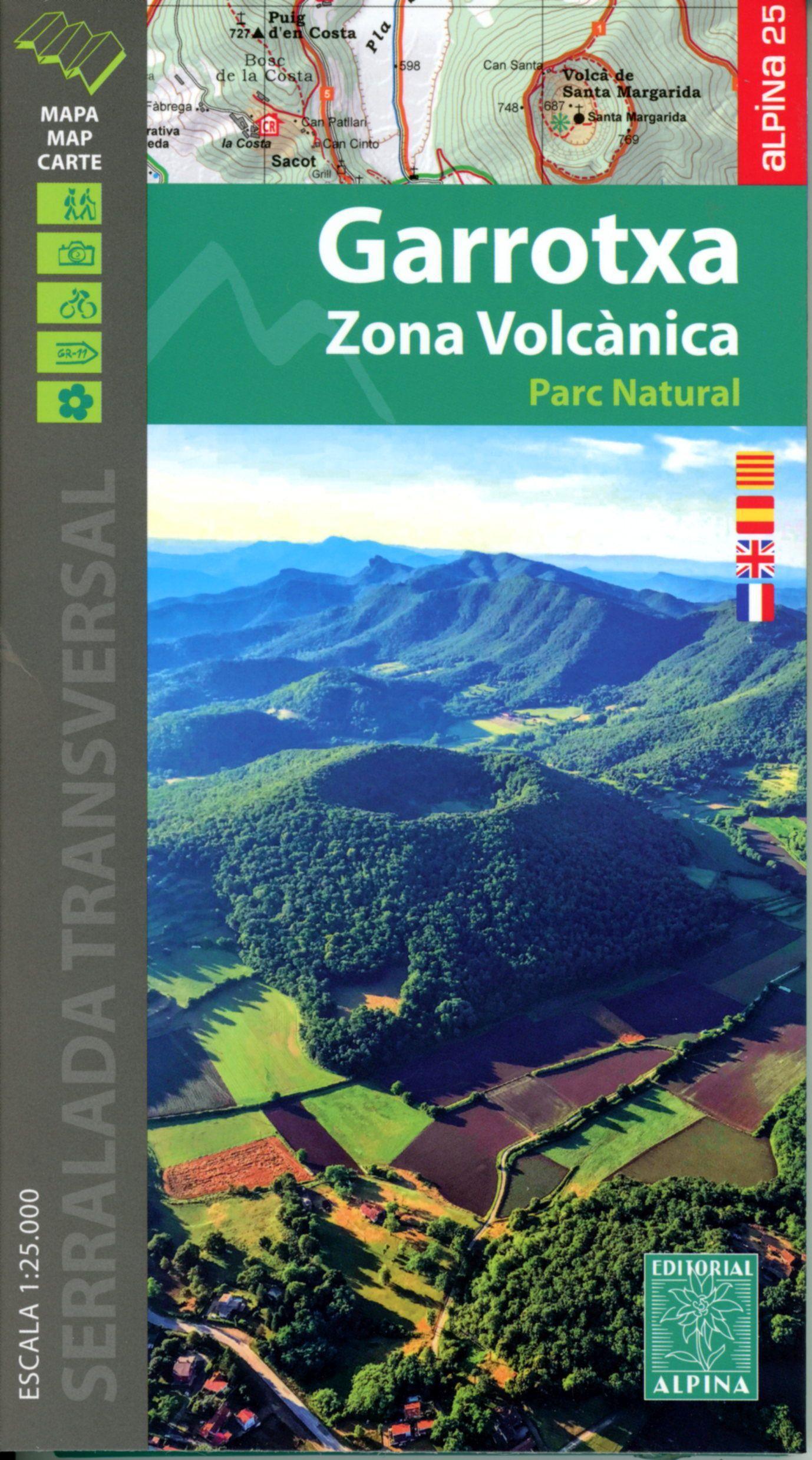 Mapa Garrotxa, Zona Volcanica 1:25000