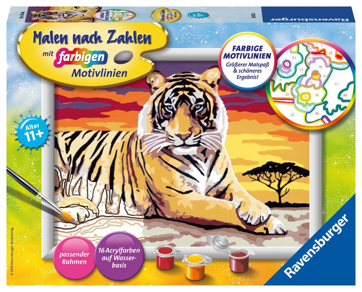 Malen nach Zahlen CreArt - Majestätischer Tiger
