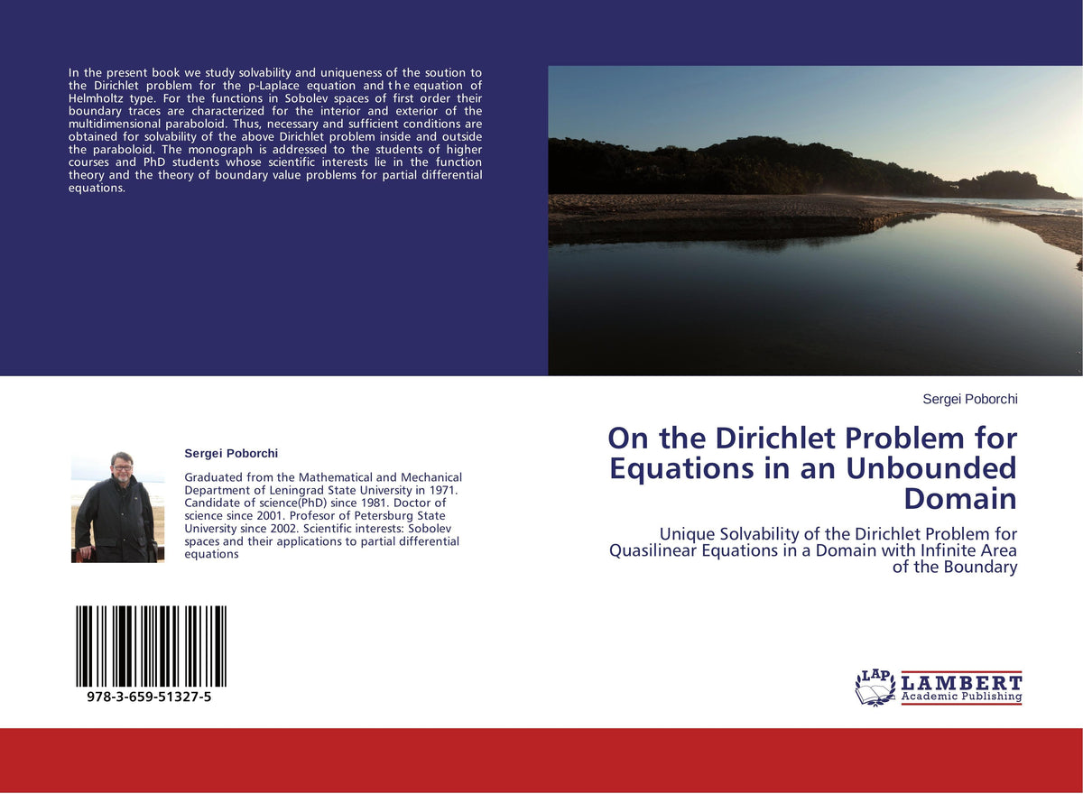 Buchcover: On the Dirichlet Problem for Equations in an Unbounded Domain