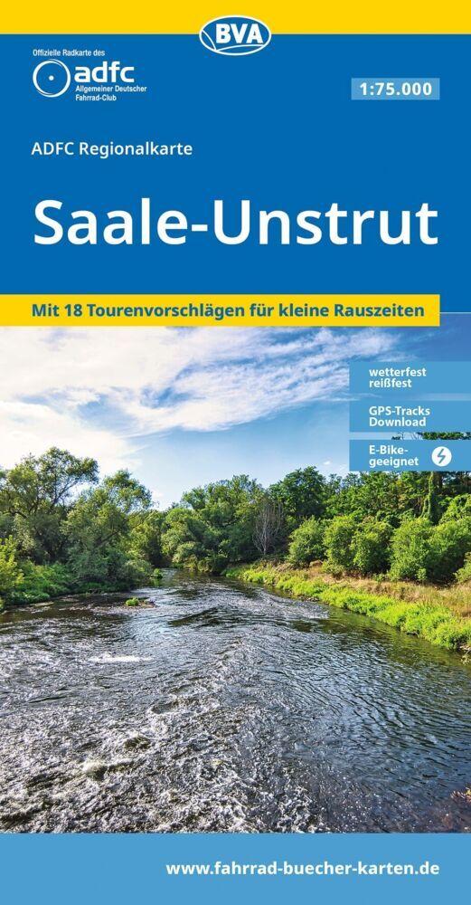 BVA ADFC Regionalkarte Saale-Unstrut 1:75.000