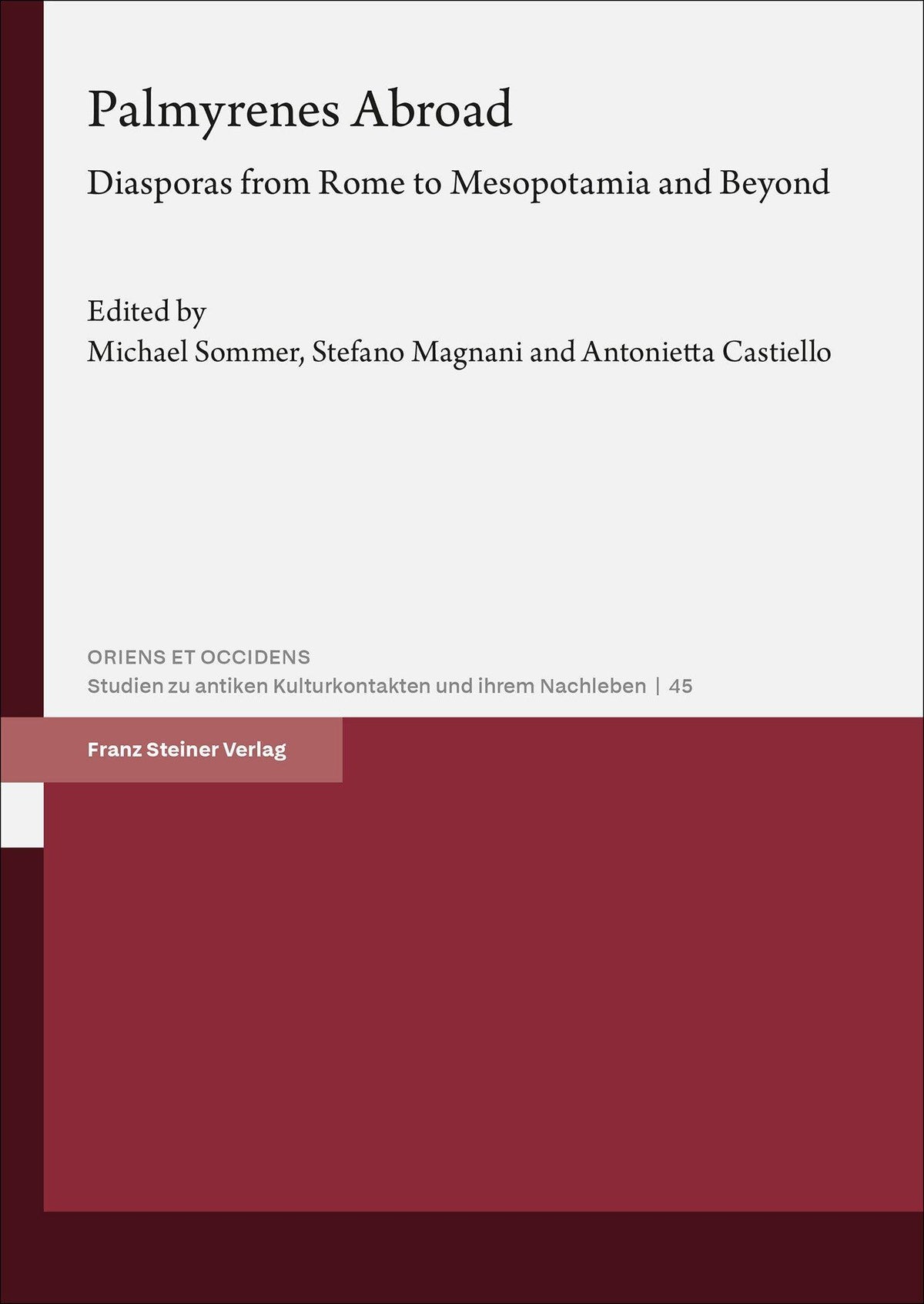 Buchcover: Palmyrenes Abroad