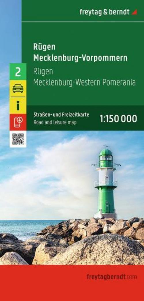 Rügen - Mecklenburg-Vorpommern, Straßen- und Freizeitkarte 1:150.000, freytag & berndt