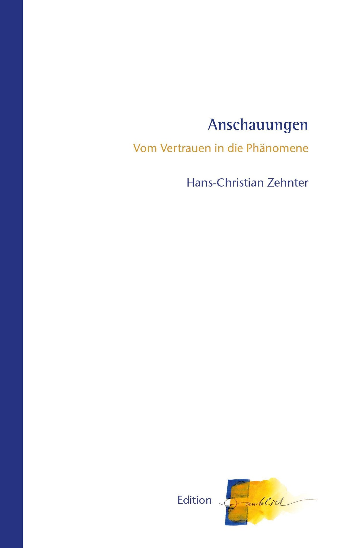 Buchcover: Anschauungen