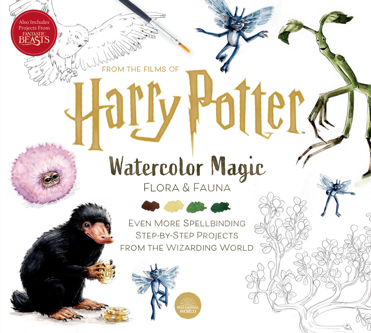 Buchcover: Harry Potter: Watercolor Magic: Flora & Fauna