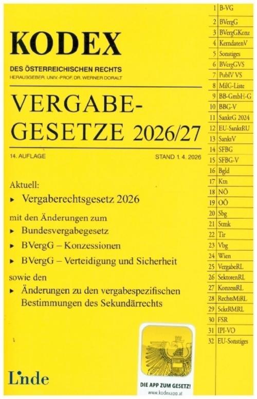 KODEX Vergabegesetze 2026/27