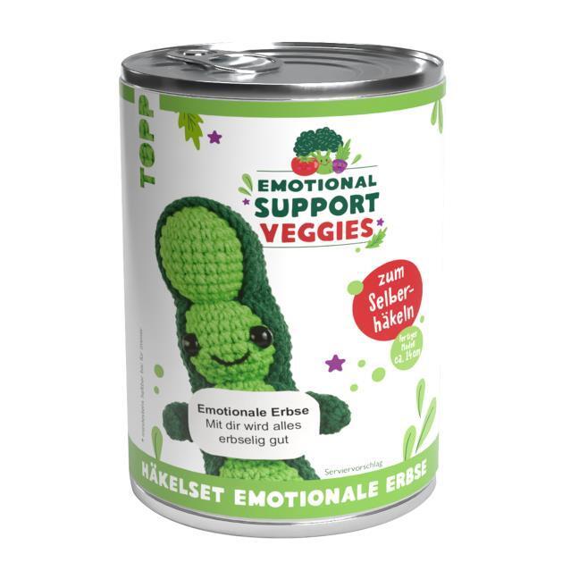Buchcover: Emotional Support Veggies Häkelset - Emotionale Erbse