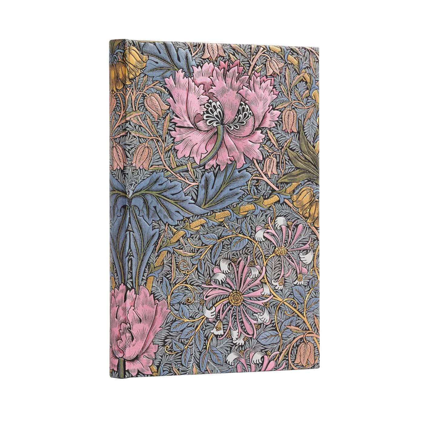 Notizbuch Morris Heckenkirsche in Pink Midi Liniert