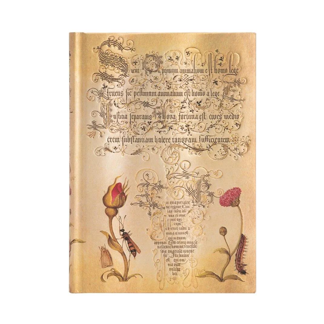 Notizbuch Flämische Rose Midi Unliniert