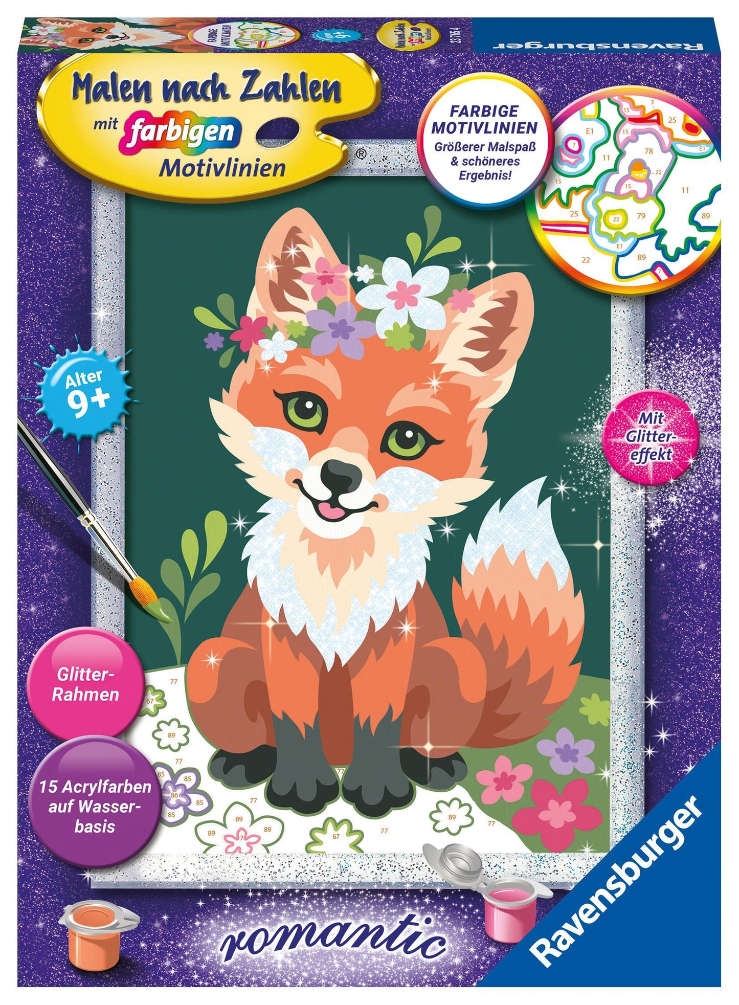 Malen nach Zahlen CreArt - Blumiger Fuchs