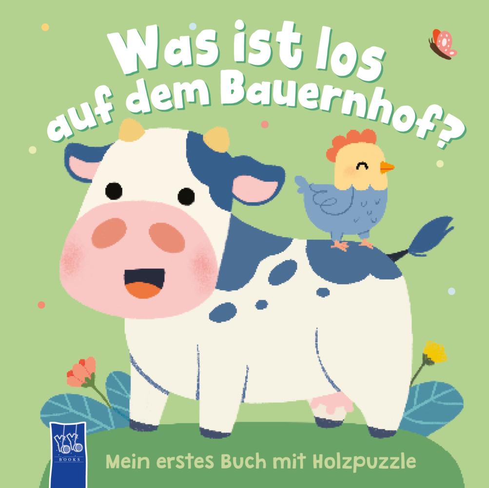 Was ist los auf dem Bauernhof? Mein erstes Buch mit Holzpuzzle