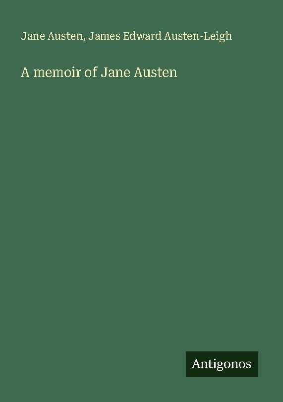 Buchcover: A memoir of Jane Austen