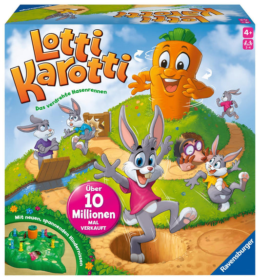 Ravensburger Kinderspiele 22343 - Lotti Karotti - Wettlaufspiel für 2 bis 4 Spieler ab 4 J