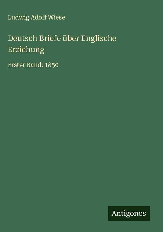 Deutsch Briefe über Englische Erziehung