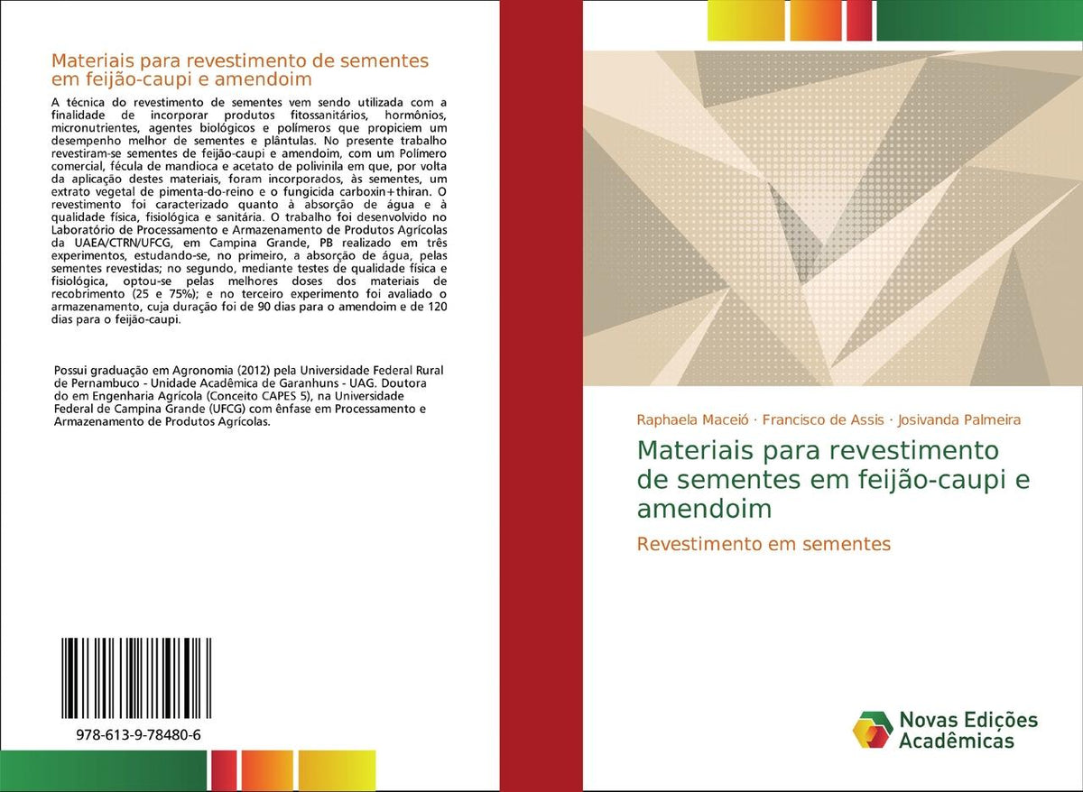 Buchcover: Materiais para revestimento de sementes em feijão-caupi e amendoim