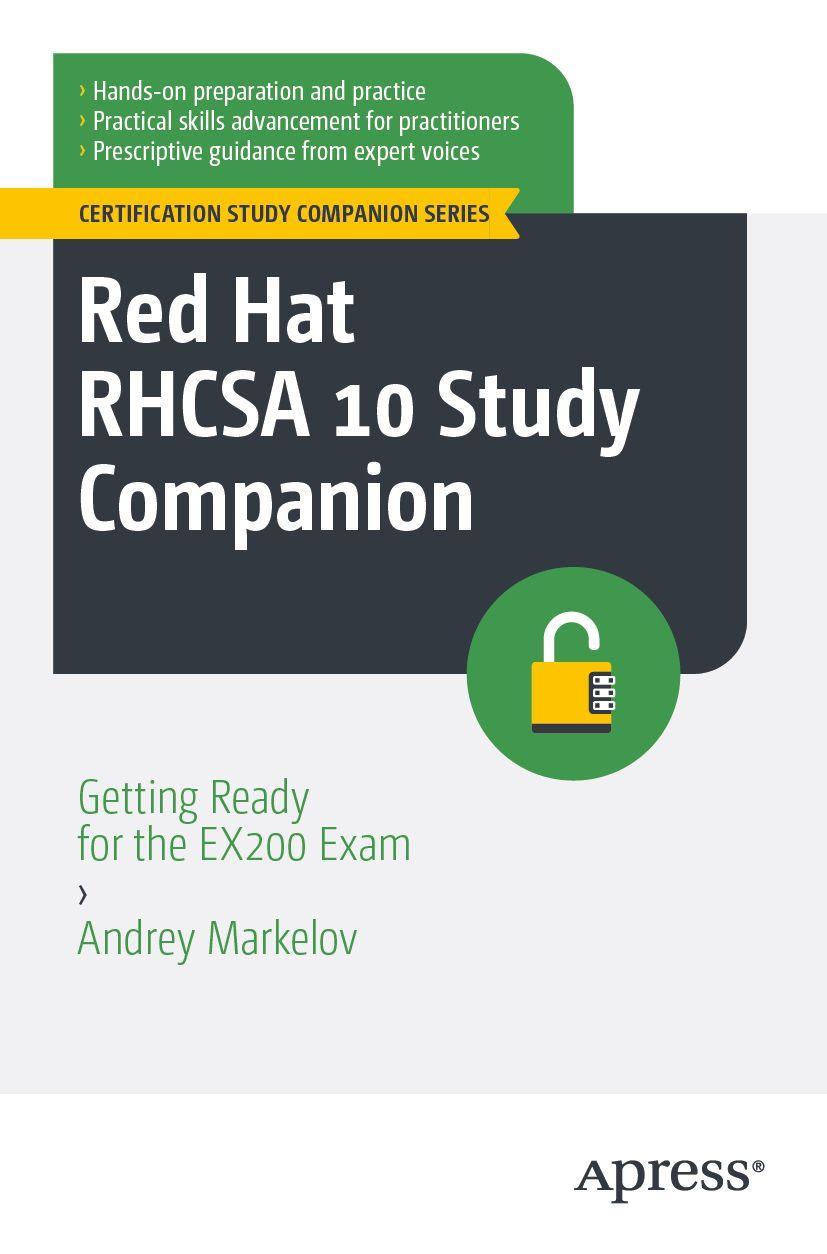 Buchcover: Red Hat RHCSA 10 Study Companion