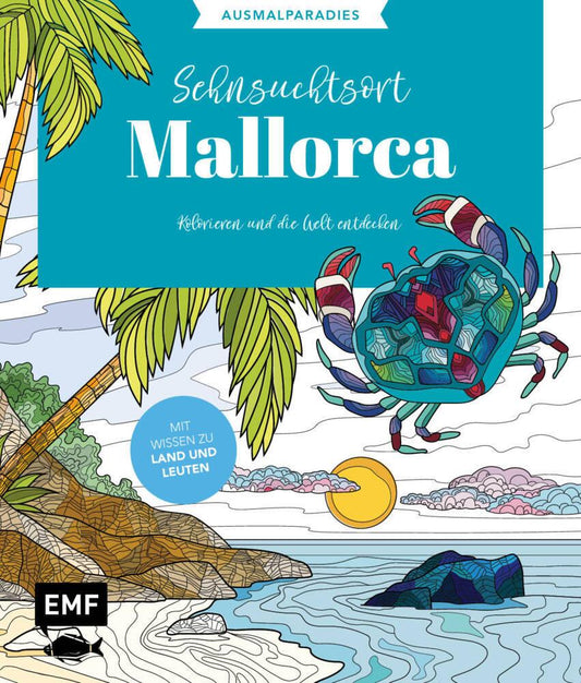 Buchcover: Ausmalparadies - Sehnsuchtsort Mallorca