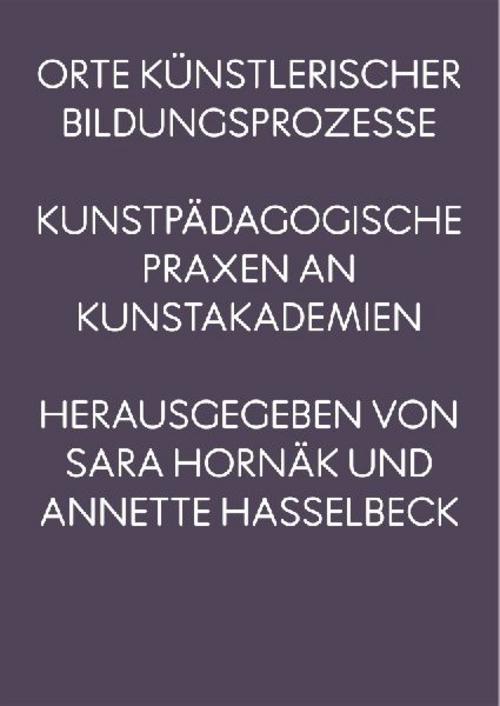 Buchcover: Orte künstlerischer Bildungsprozesse