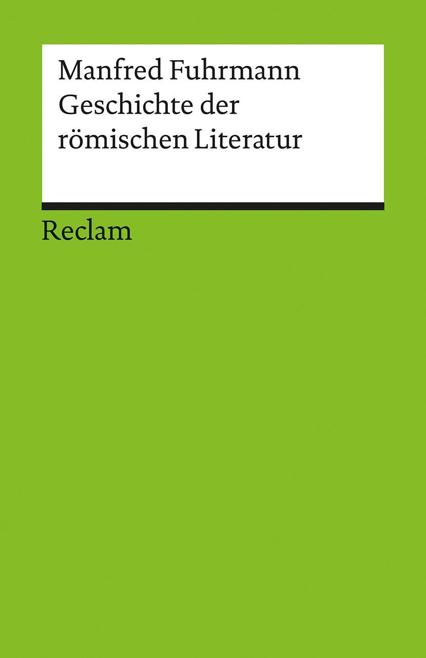 Buchcover: Geschichte der römischen Literatur