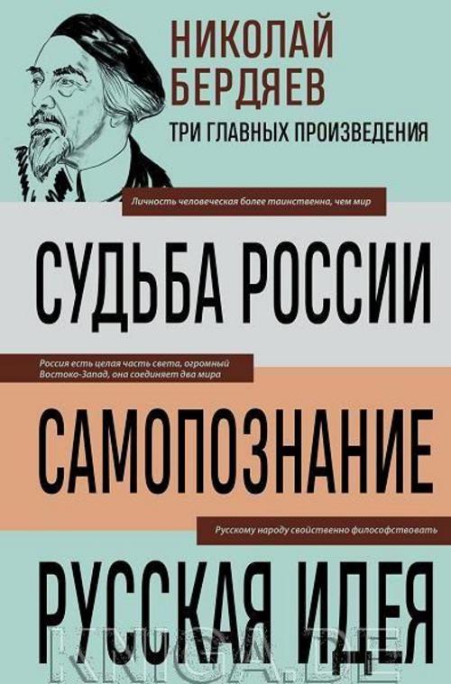 Buchcover: Nikolaj Berdjaev. Sud'ba Rossii. Samopoznanie. Russkaja ideja