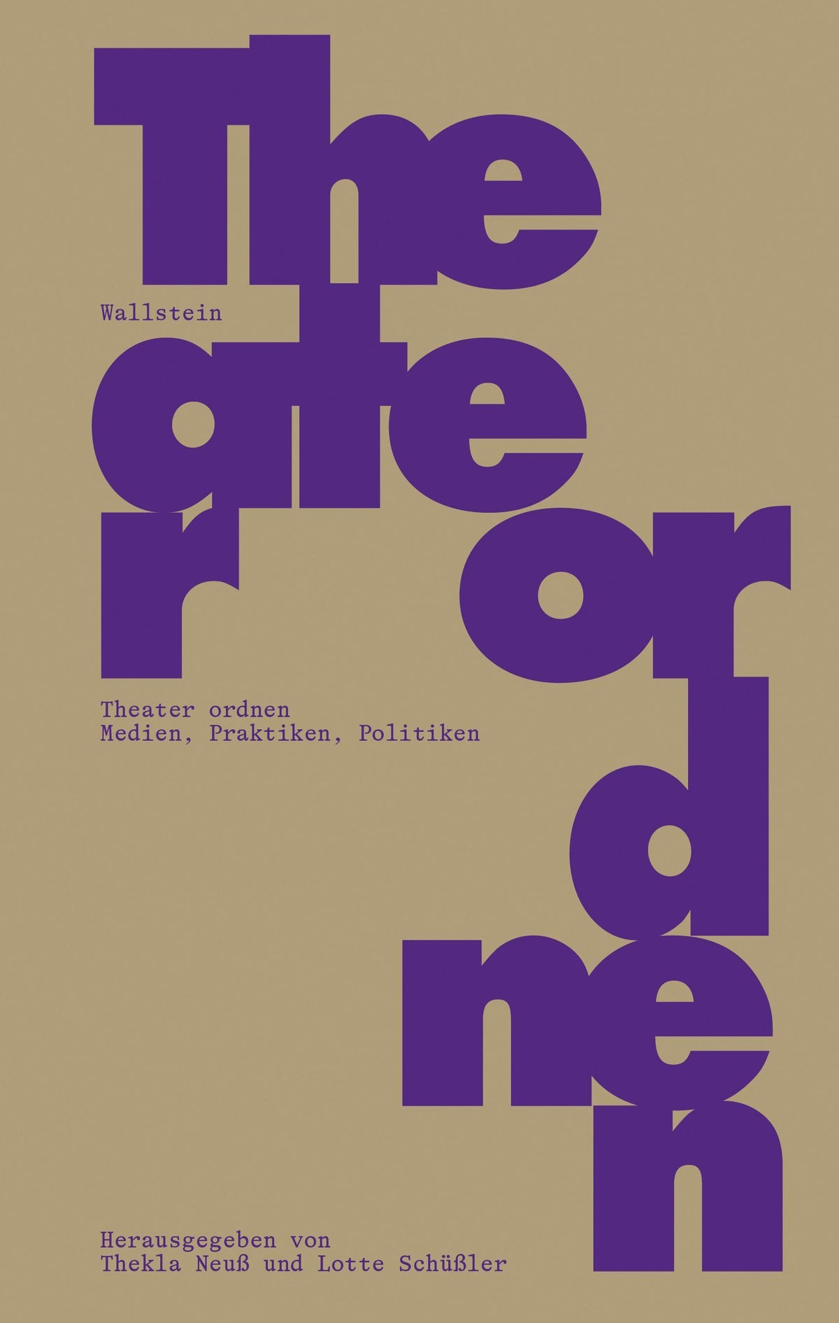 Buchcover: Theater ordnen